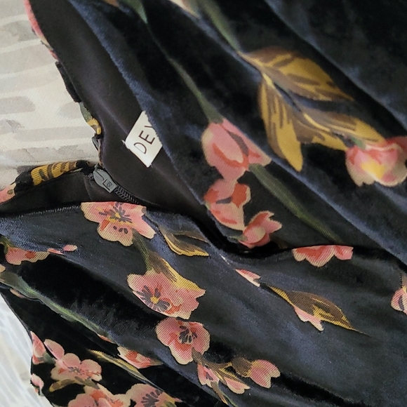 Dex Burnout Velvet Dress - Picture 5 of 14